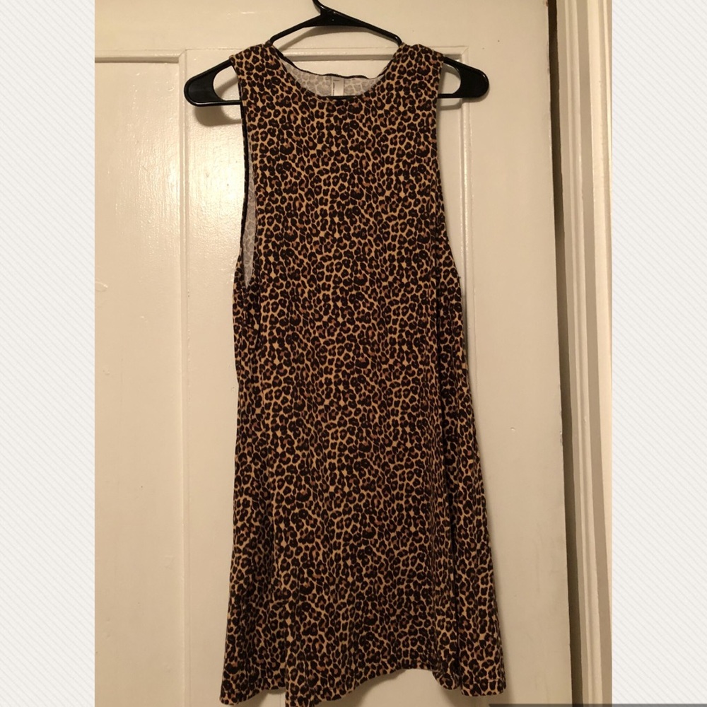 American Apparel Olivia Leopard Print Dress